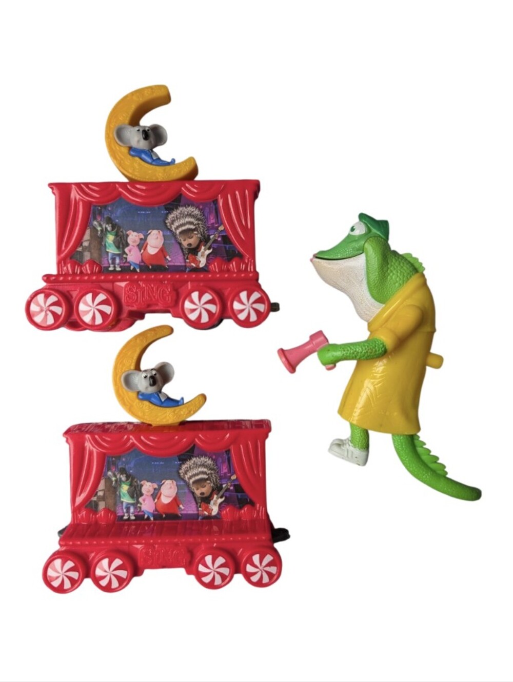 5 For $25 🩷 McDonald's Sing & Sing 2 Happy Meal Toys - Train & Miss Crawly
